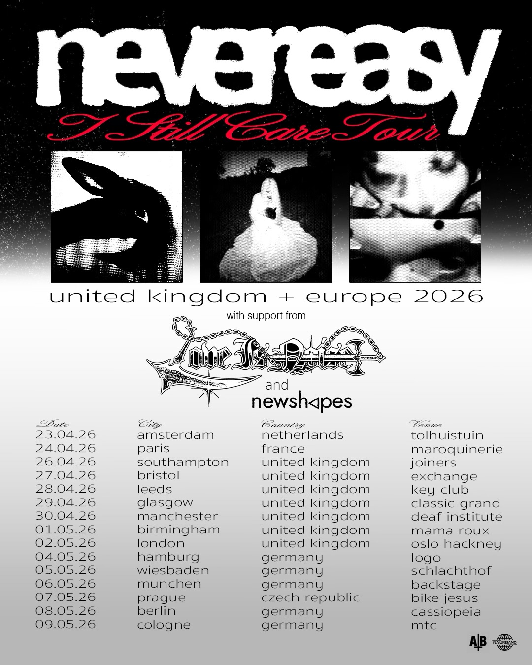 never easy I Still Care Tour Poster 2026